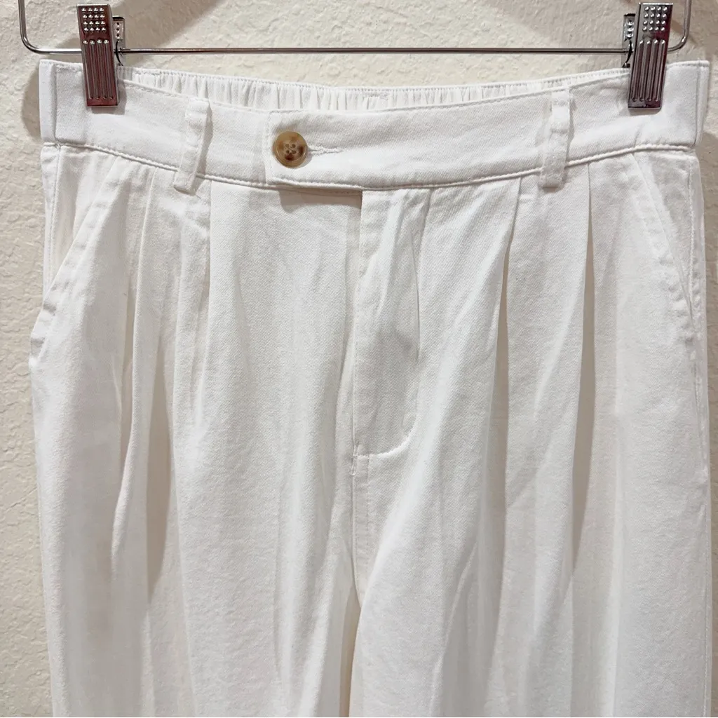 J.ING Jing High Waisted White Lightweight Denim Jeans Pants Size XL NWT - Image 3