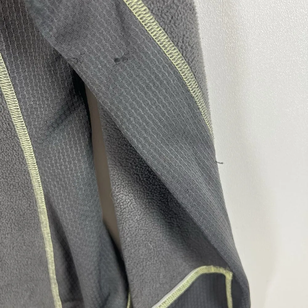 North Face Women's Size M W/flaws Flight Series Gray Neon yellow trim Thumb hole - Image 11