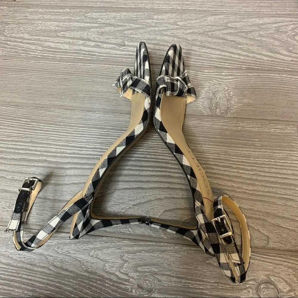 Sole Society Avrilie gingham knot strappy heels - Image 6