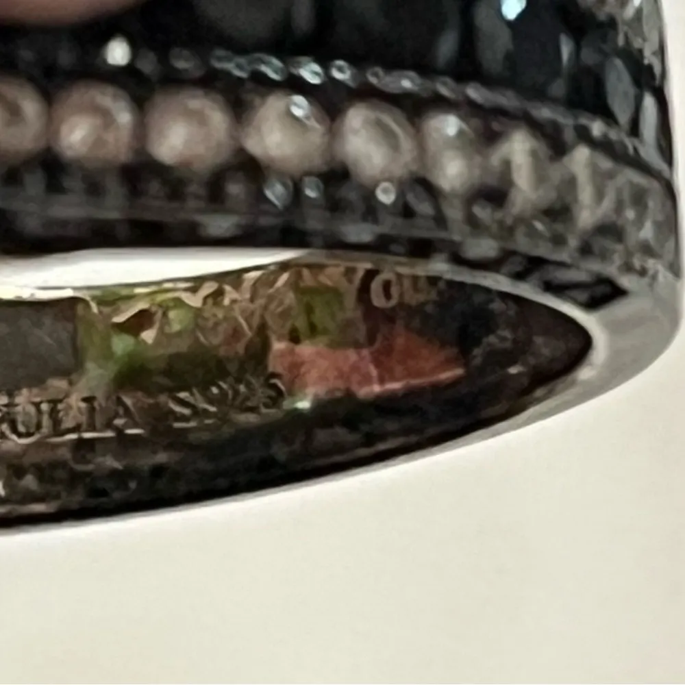 Jeulia Black Simulated diamond 925 sterling silver wedding ring set - Image 7