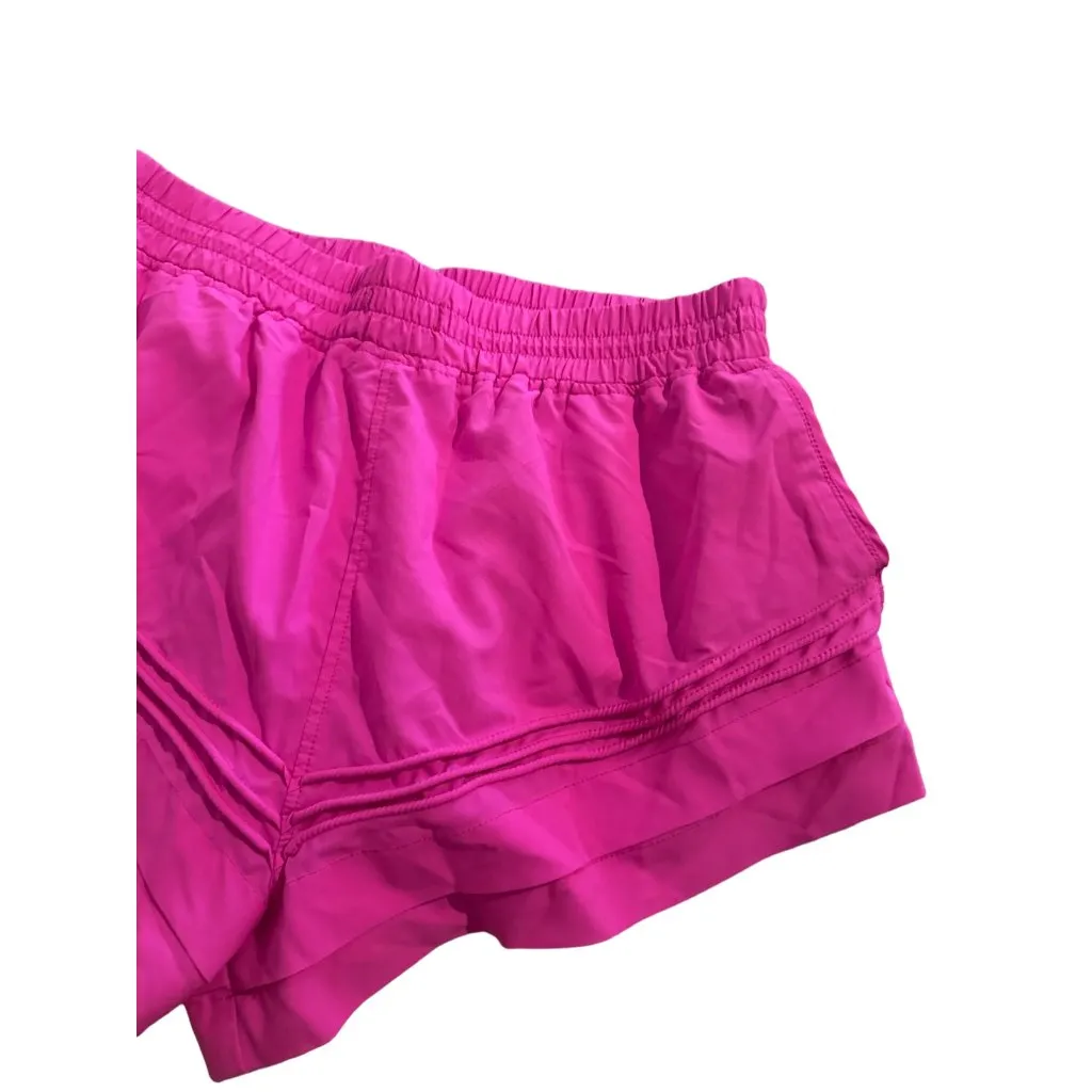FREE PEOPLE Movement Pink Layered Shorts Size Medium - Image 3