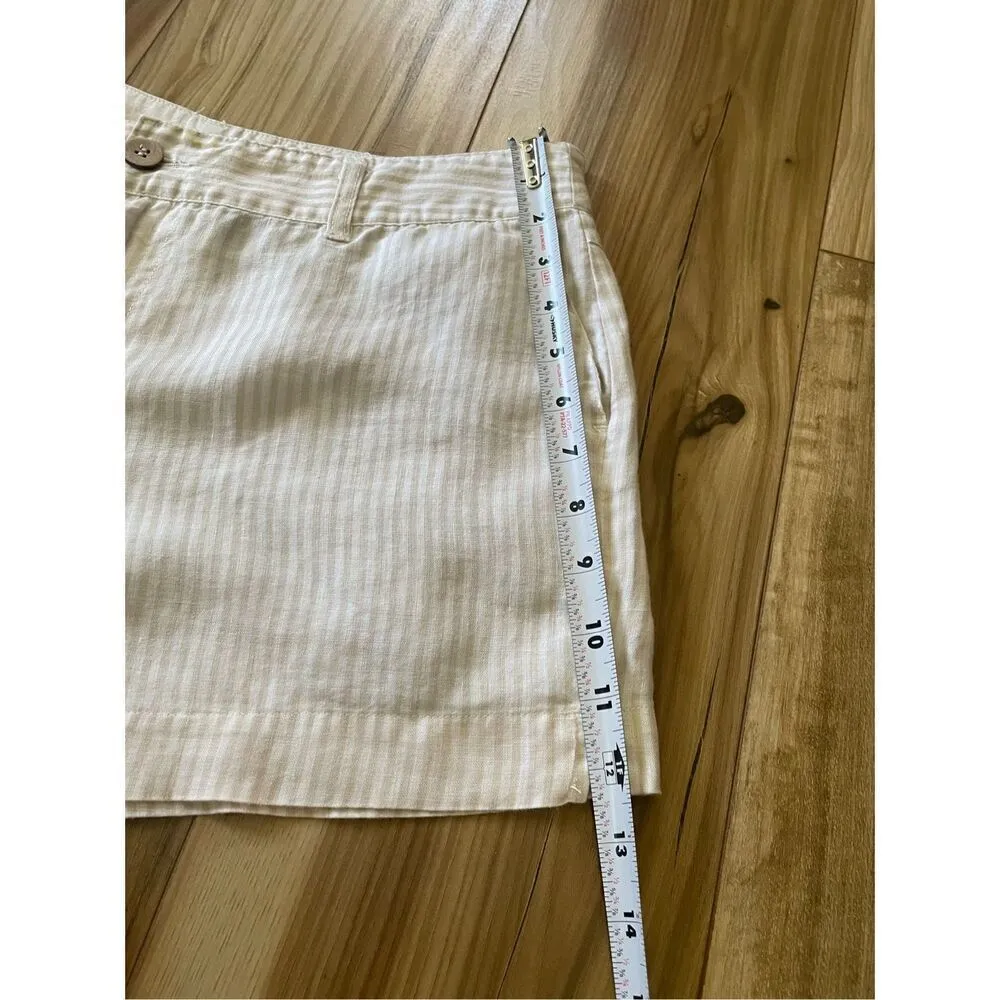 Cynthia Rowley Striped linen shorts M - Image 4