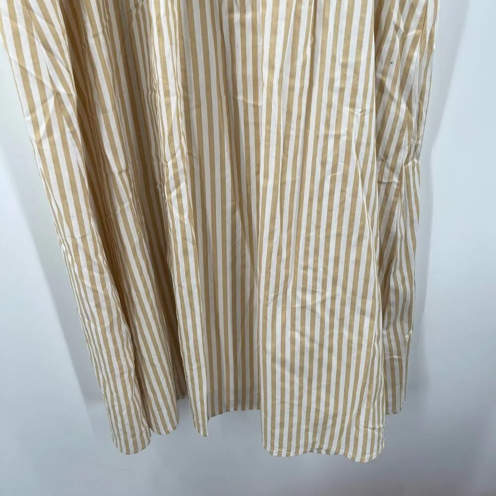 LINE & DOT Ryline Dress Size Small Yellow Stripe Yellow/Tan Ruffle Tie Waist NWT - Image 14