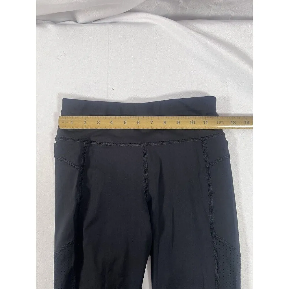 SWEATY BETTY Leggings Womens XS Zero Gravity 7/8 Length Black Workout Gym - Image 5