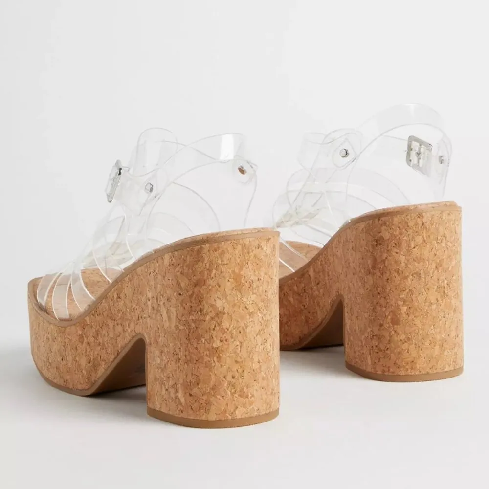 Torrid Lucite Cage Platform Heel Sandal - Image 2