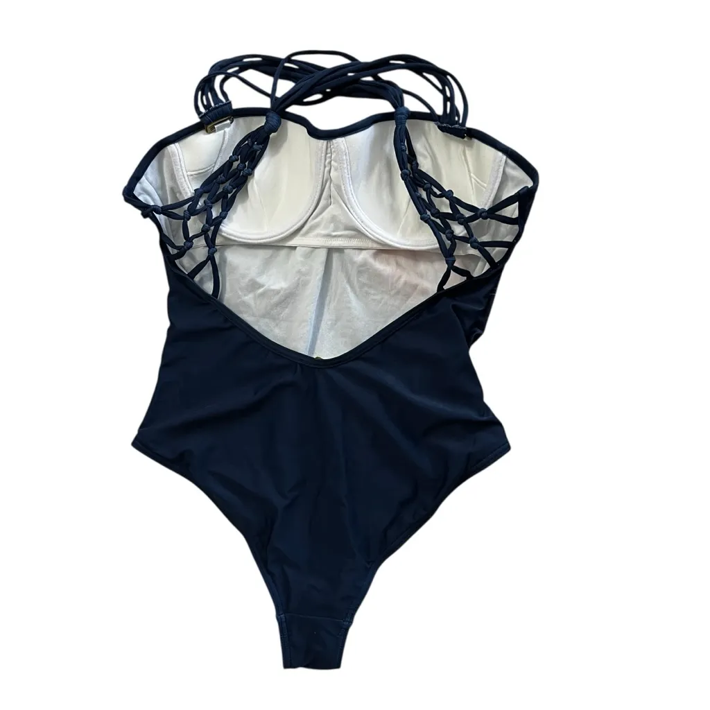 Noblesse Oblige Japan Print One Piece Swimsuit NWOT – Size S Blue - Image 4