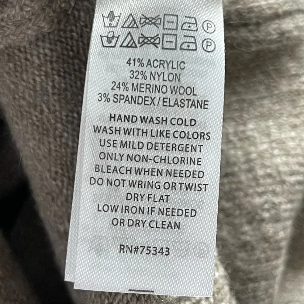 RACHEL ZOE | Taupe Wool Blend Sweater Dress Sz M - Image 9