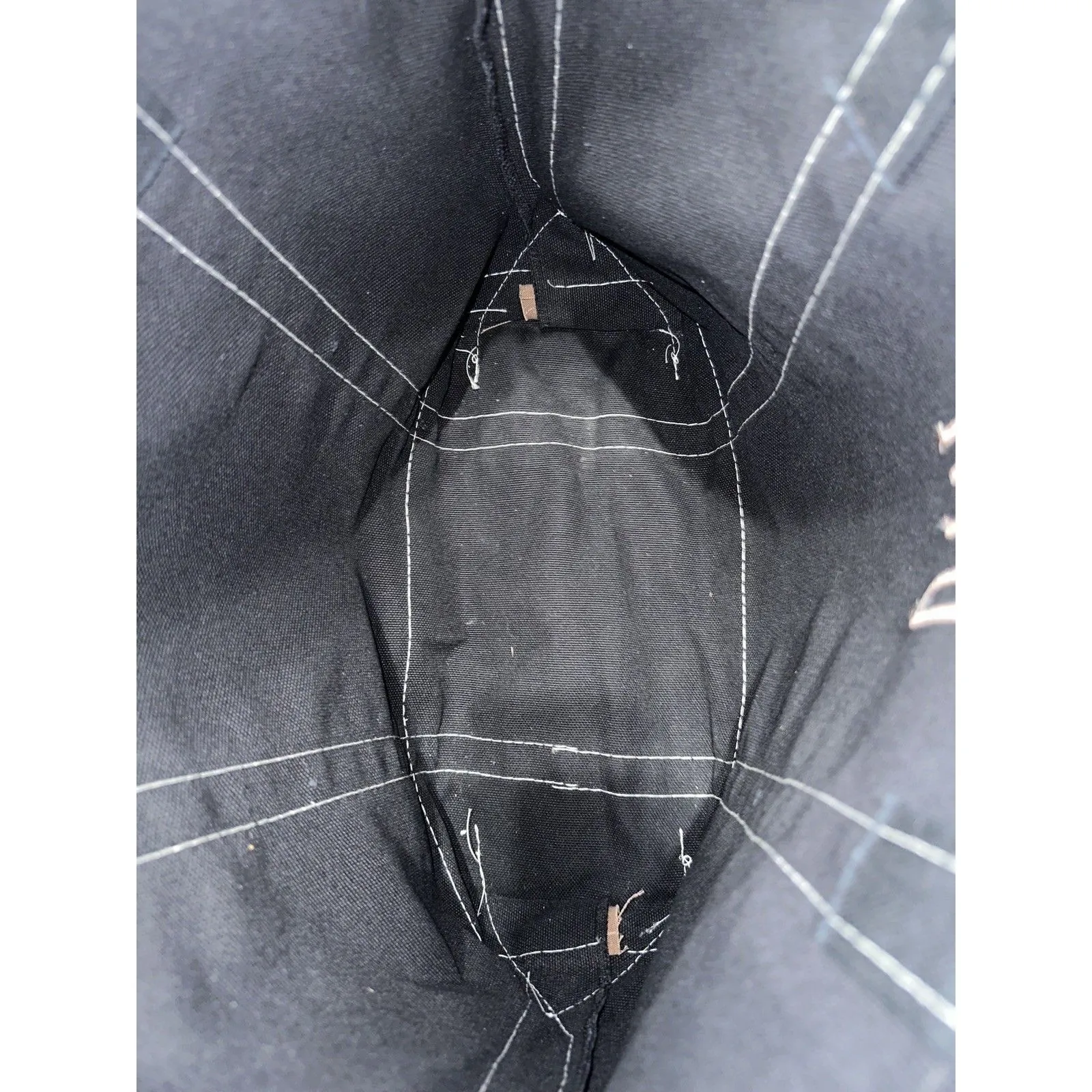 VTG 90s LL Bean Boat & Tote Bag USA Canvas Rare Black Brown medium - Image 8