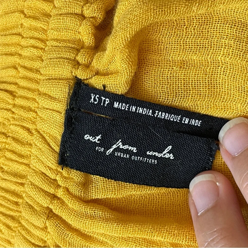 Urban Outfitters Shorts gauze boxer womens Yellow (xsmall) loungewear beach - Image 2