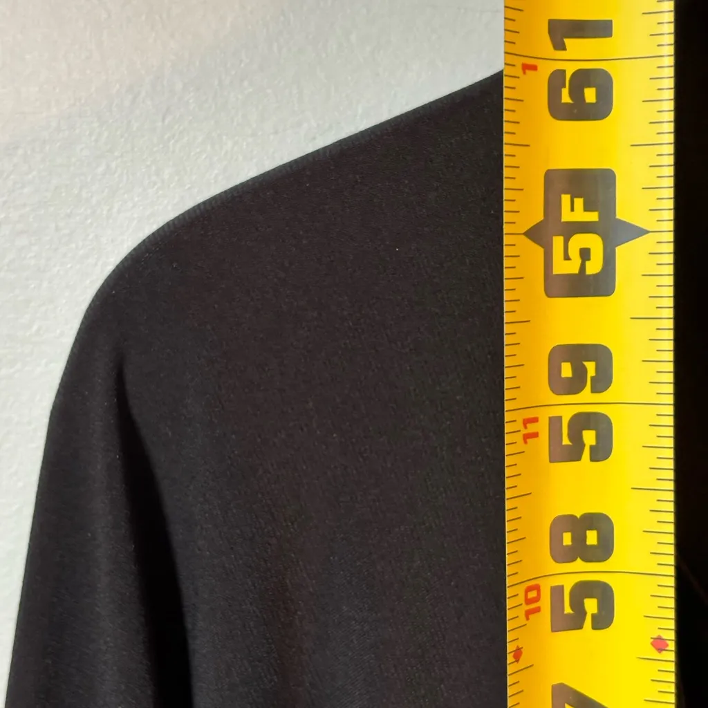 Michael Kors No Iron Stretchy Black Jumpsuit 3/4 Tapered Leg XL Travel Office - Image 9