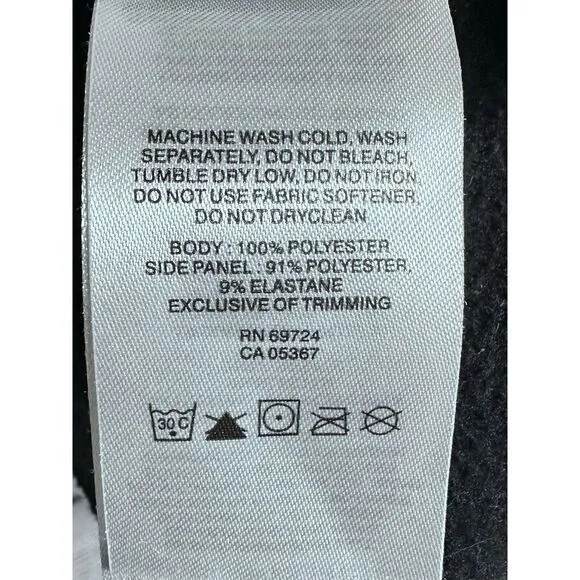 Columbia Women's Black And White‎ Gray Hoodie Sweatshirt Zip Pocket Large - Image 8