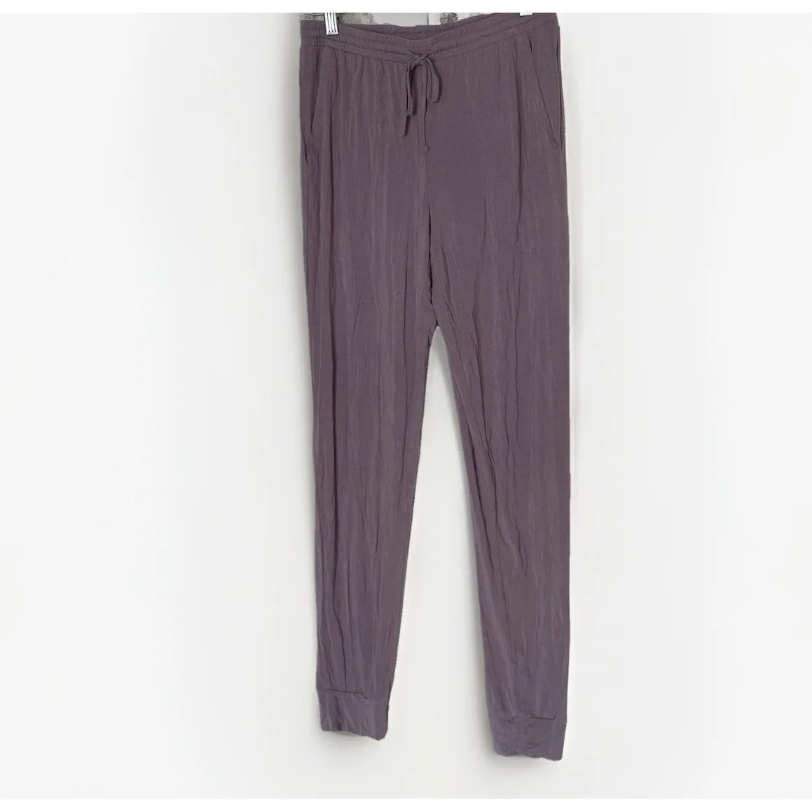 Van Winkle Pajama Set Womens Small Purple Shirt Jogger Pants 2 Pc Jersey - Image 3