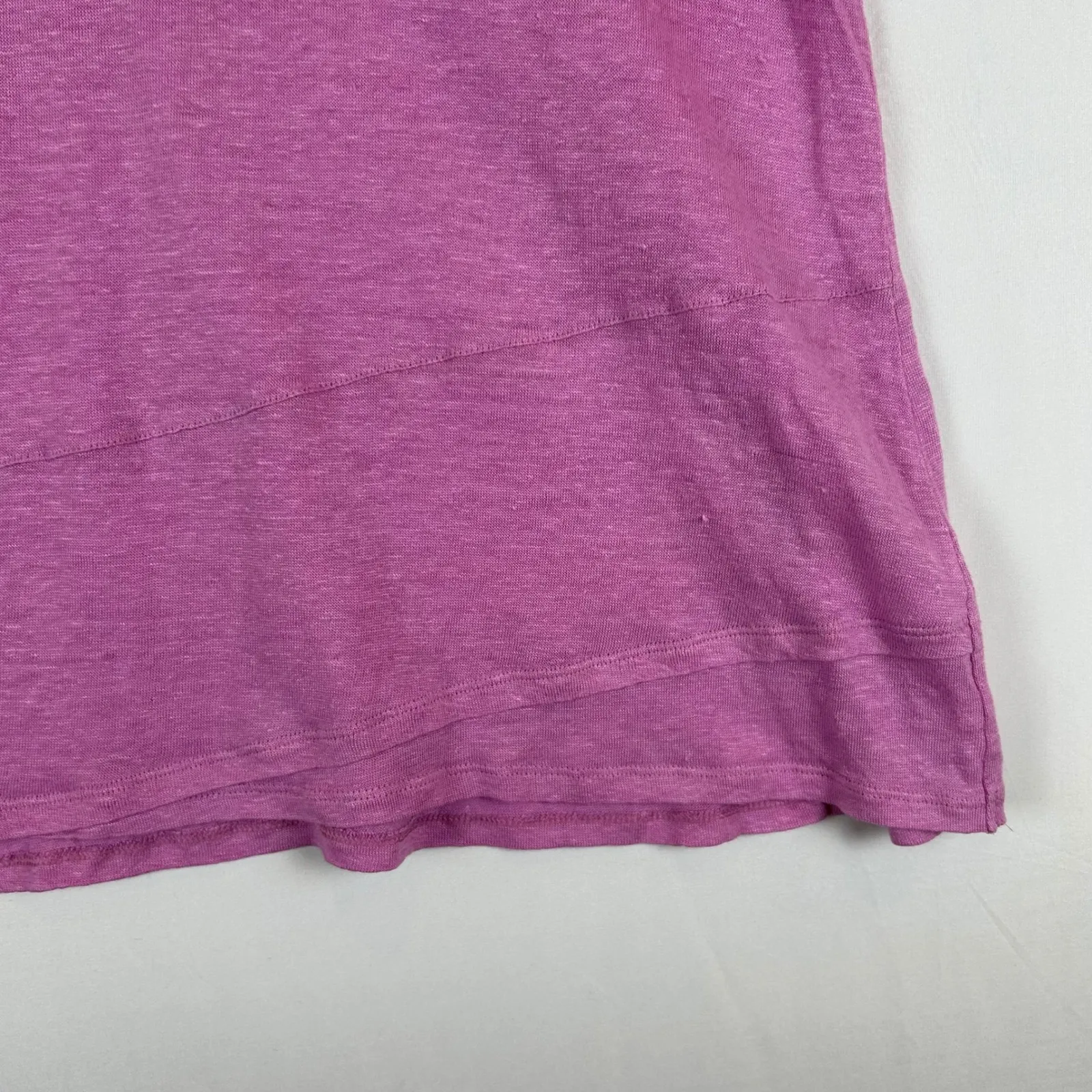 J Jill Love Linen Womens Short Sleeve 100% Linen Crew Neck Top‎ Blouse - Image 8