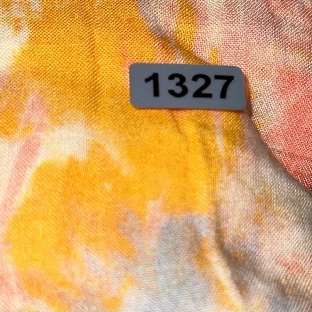 ShowPo. Australia Women’s Size 4 Yellow Pink Cream Blue Watercolor Tiered Skirt - Image 6