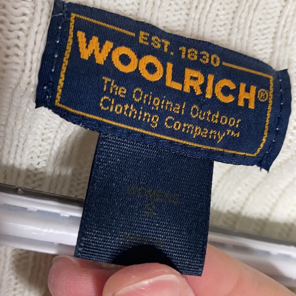Woolrich mock neck quarter zip ribbed sweater sz S - Image 11