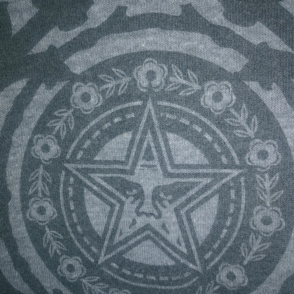 Obey S Logo Gray Sweatshirt Top - Image 3