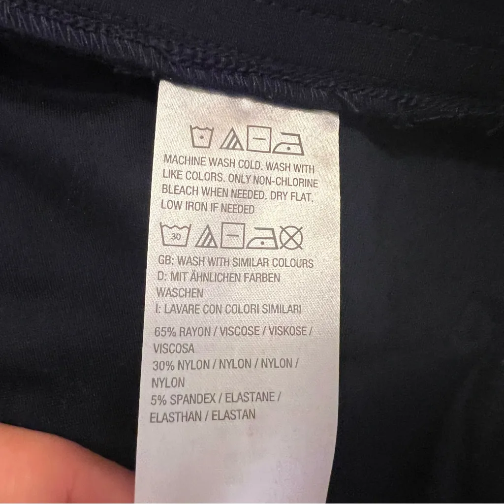 Susan Graver Everyday Legging Navy Blue Ankle Length XSP - Image 10