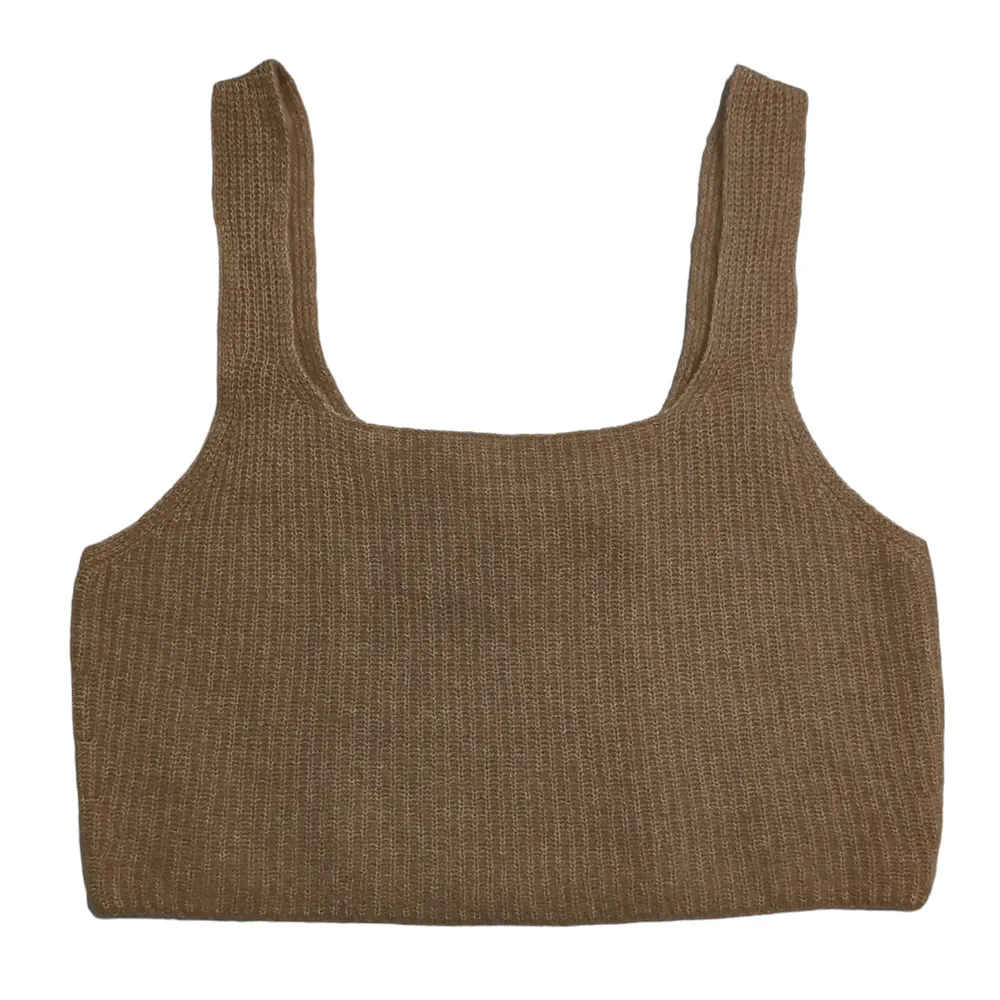 Everlane The Cozy-Stretch Tank Top Camel Yak Hair Blend Size S New - Image 2