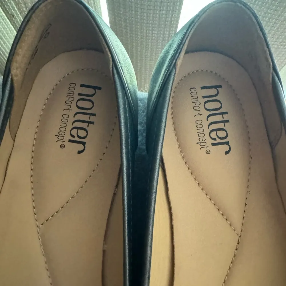 Hotter pewter ballet slipon flats 10 Silver - Image 3