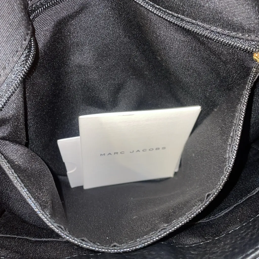 Marc Jacobs Black Backpack with Gold Accents - Image 12