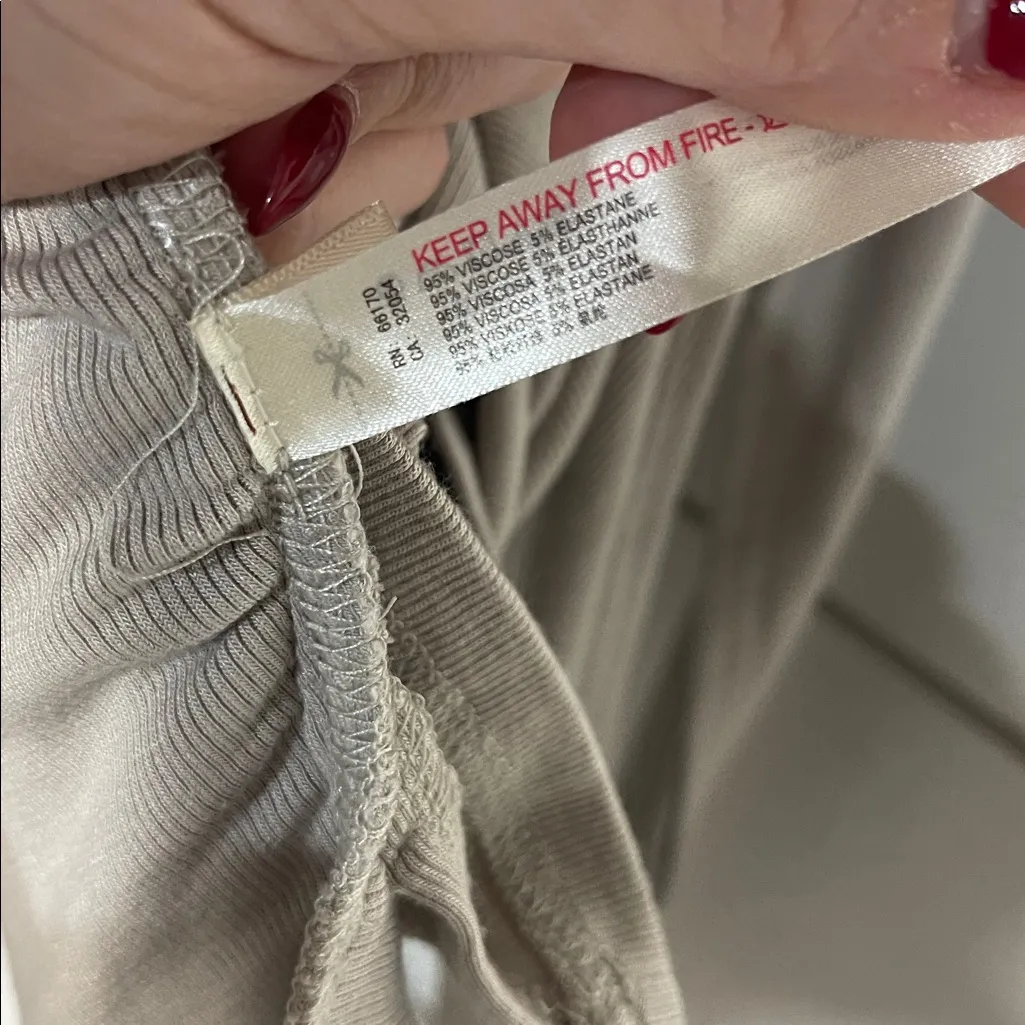 FREE PEOPLE BEACH SIESTA CONVERTIBLE WRAP MINI DRESS GRAY BEIGE LARGE - Image 4