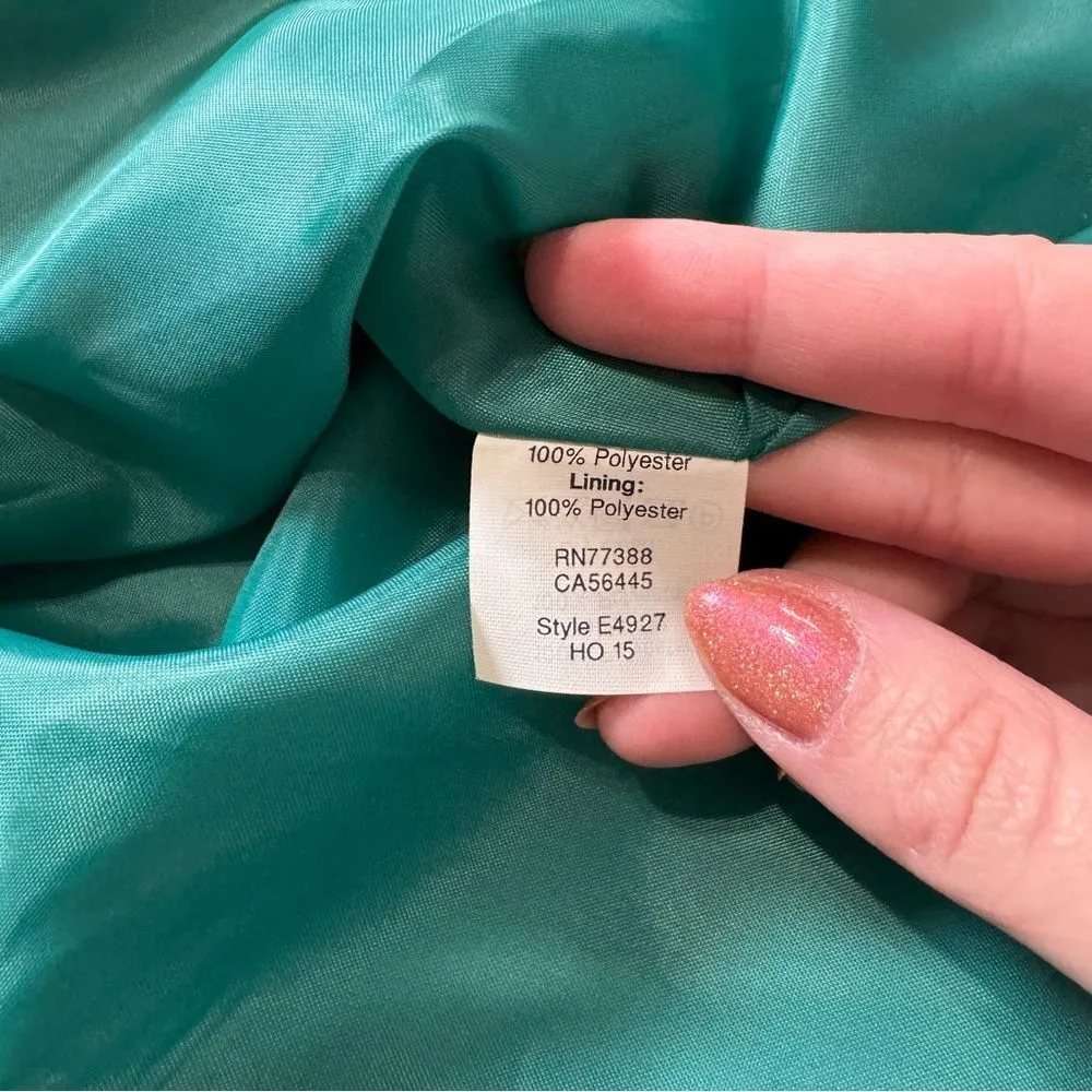 J. Crew floral print short sleeve blue and white flared dress, size 0 - Image 5