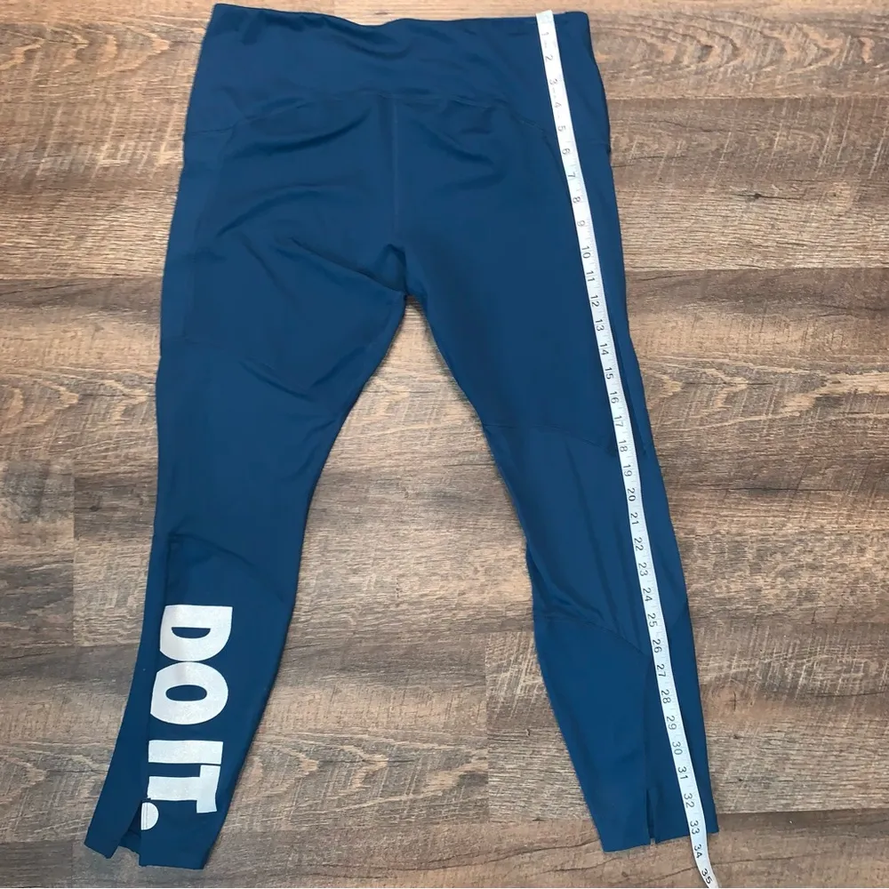 Nike Icon Clash Speed Run Just Do It Leggings Women’s Size XL Blue/Pink/Silver - Image 12