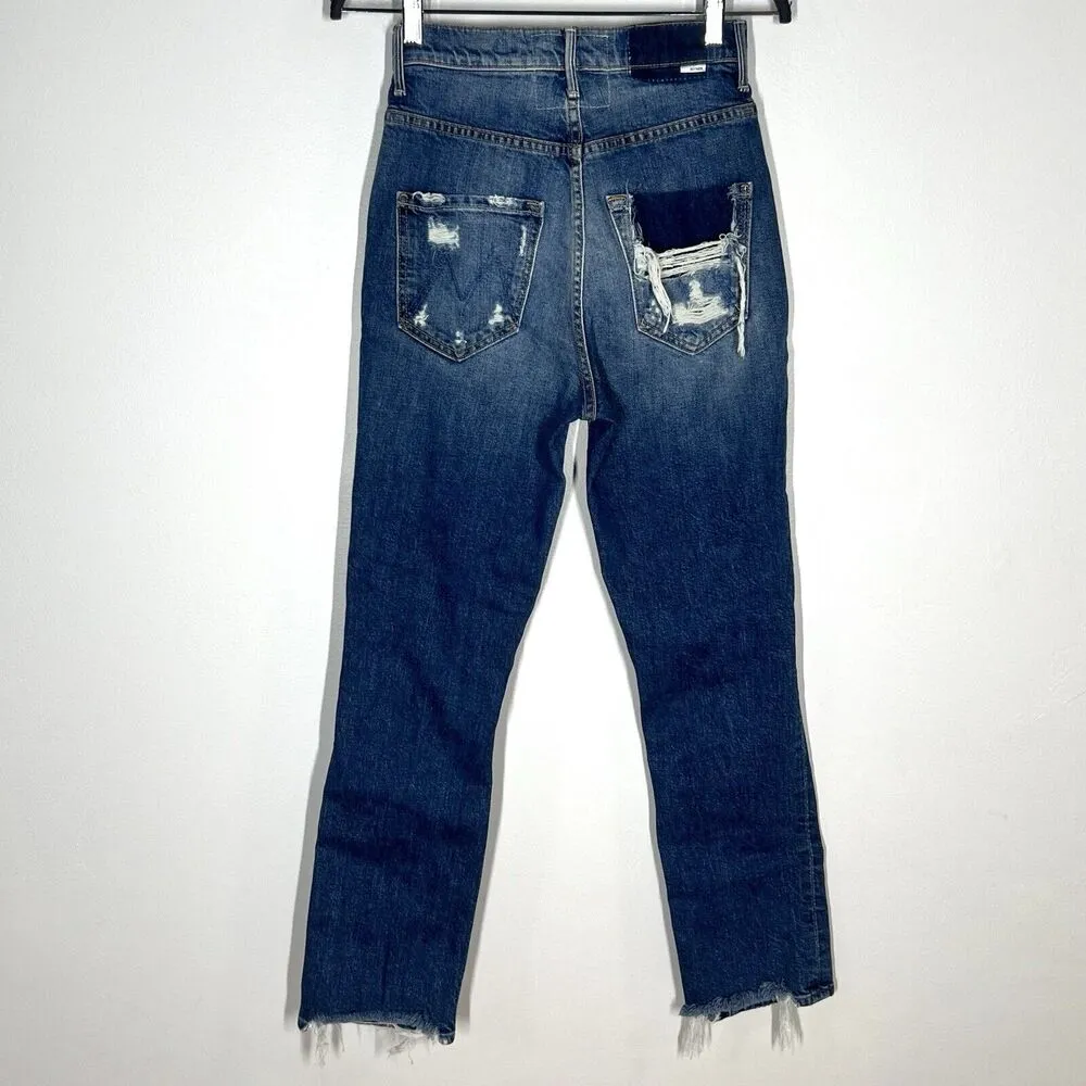 Mother Superior Sz 25 The Dazzler Shift Jeans In Your Treat Or Mine Wash Blue - Image 9