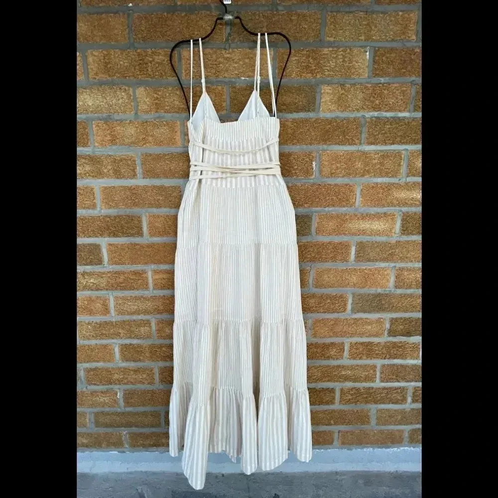 HANSEN & GRETEL Roberta Dress small Tan - Image 8