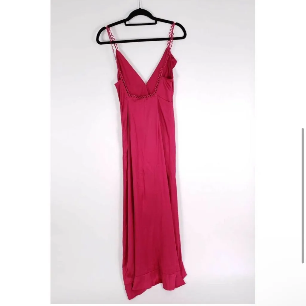 For Love & Lemons Isabella Ruffled Maxi Dress in Fuchsia‎ Size M - Image 5