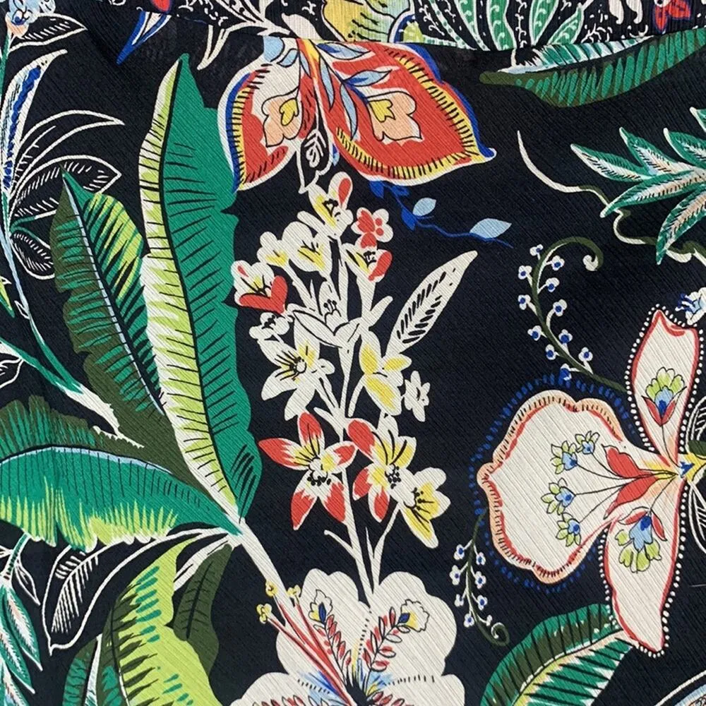 Bailey 44 Tropical Floral Print Ruffle MIDI Flowy Skirt W-397 Sz 0 - Image 6