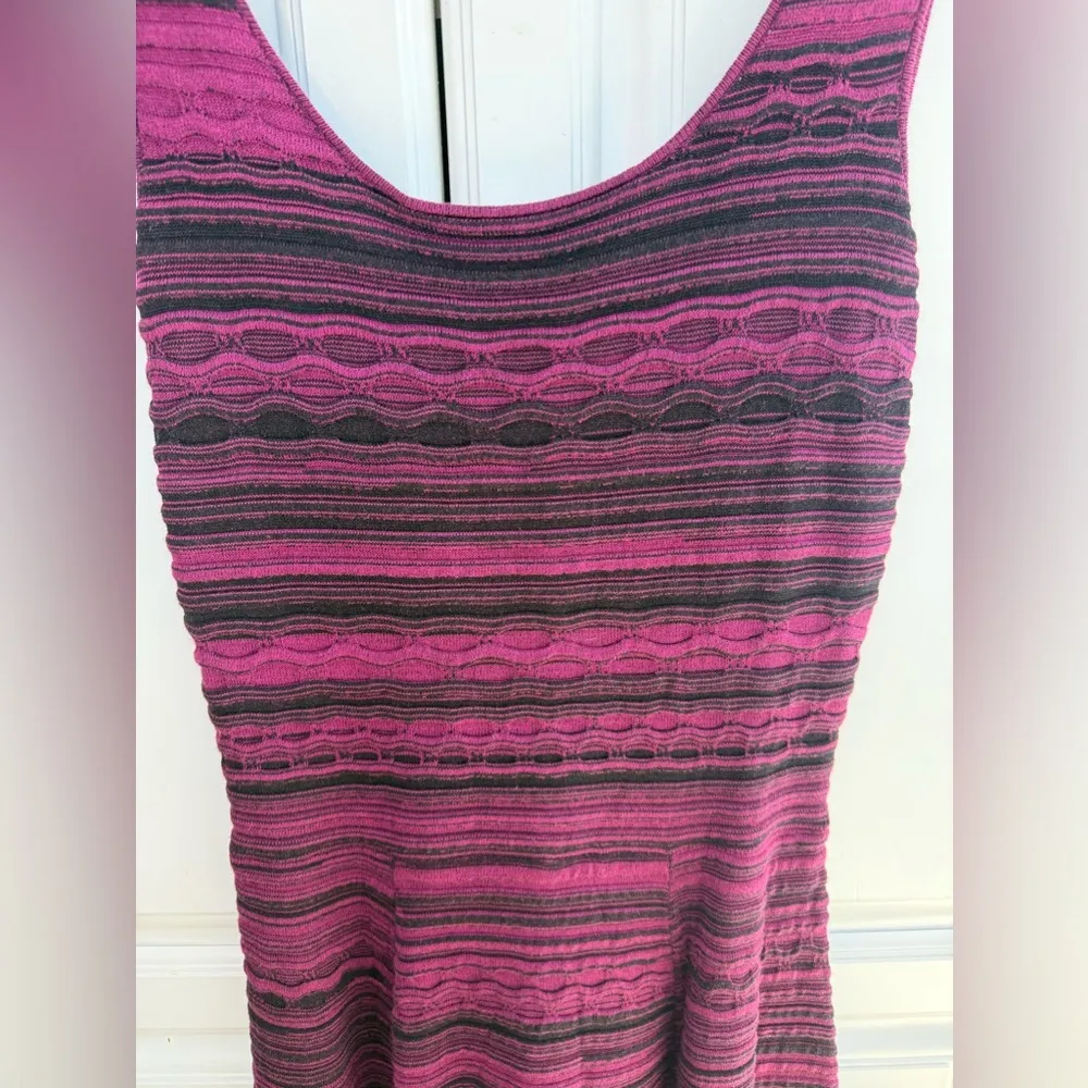 Jessica Simpson Purple Knit Melange Dress Sz M - Image 3