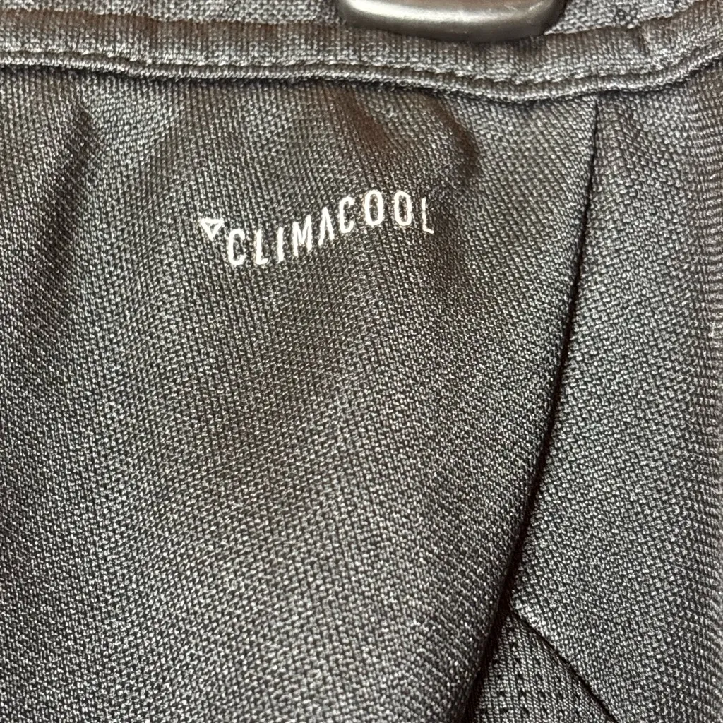 Adidas Womens Black Joggers with White Stripes - Image 6