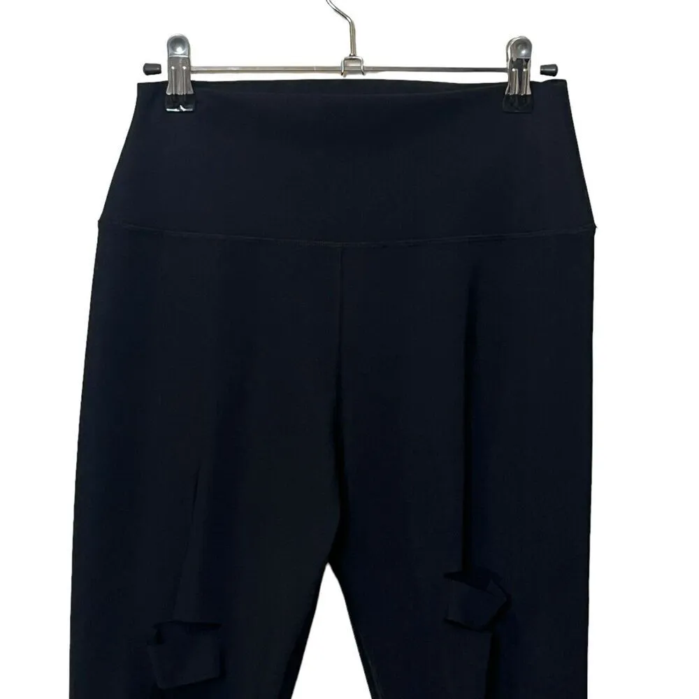 ALO x REVOLVE High Waist Ripped Warrior Leggings Black Cropped Women’s Size M - Image 3