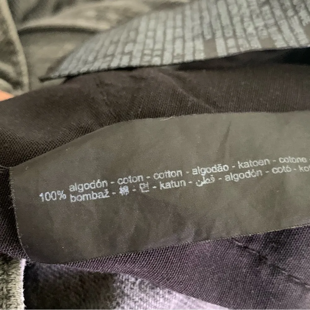 Zara Straight Leg Mid Rise Cotton Jeans Anthracite Gray Sz 2 - Image 5