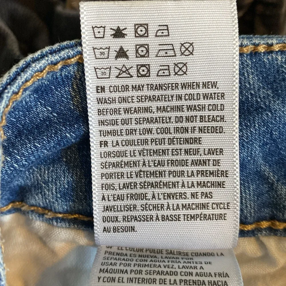 American Eagle Size 0 Women's Teen Girl Distressed Denim Mini Skirt NEW - Image 9