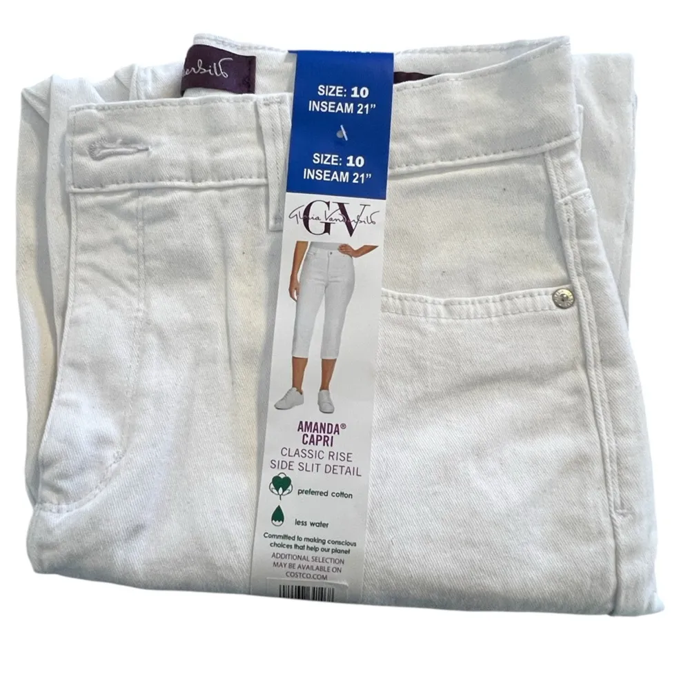 NWT Gloria Vanderbilt Ladies' Amanda Capri Size 10
Inseam 21 - Image 6