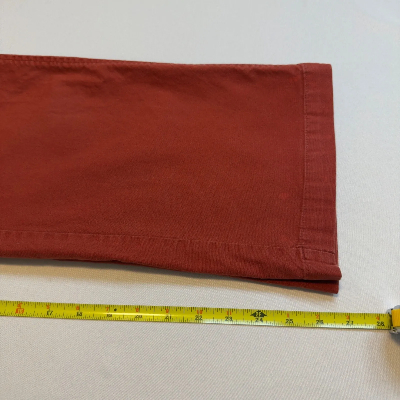 Woolrich Womens Russet Orange Casual Cotton Twill Bootcut Pants Size 12/14 32" # - Image 9