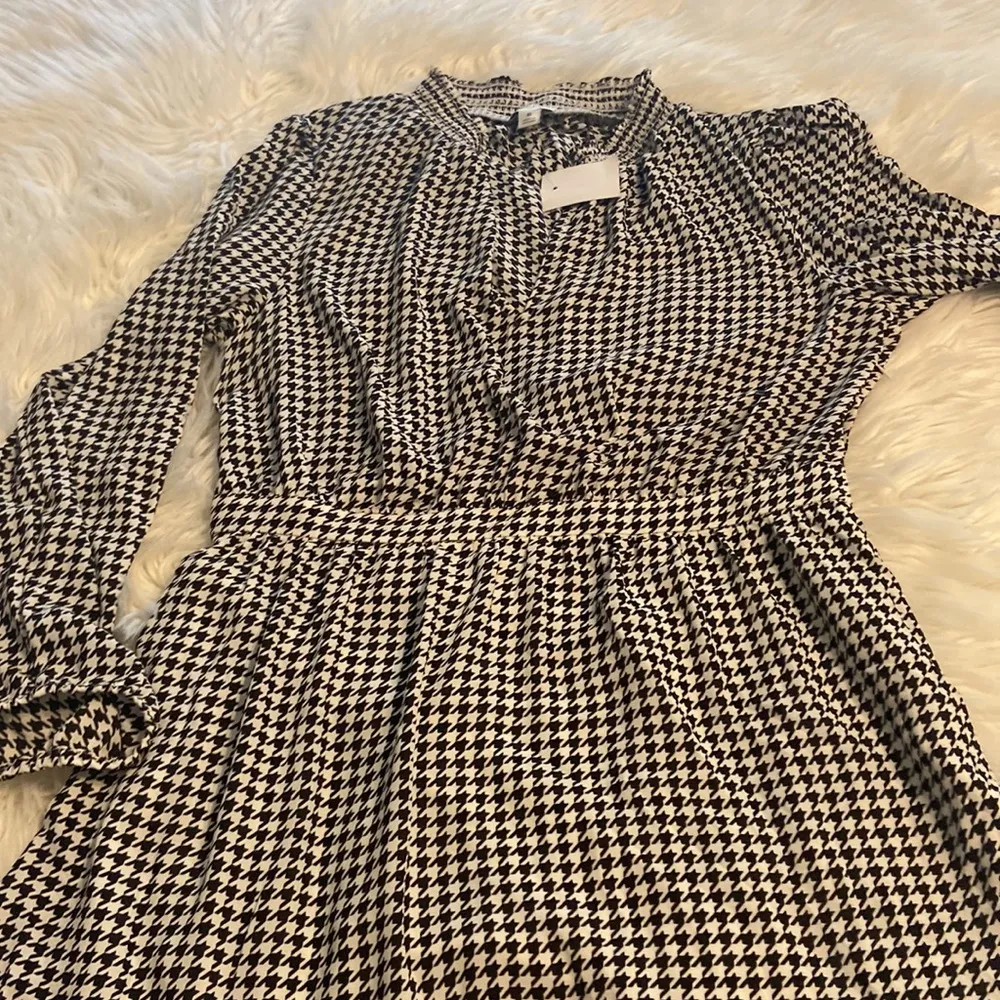 J.CREW LONG SLEEVE WOMENS DRESS SIZE 8 BRAND NEW BLACK AND WHITE COMBINATION - Image 12