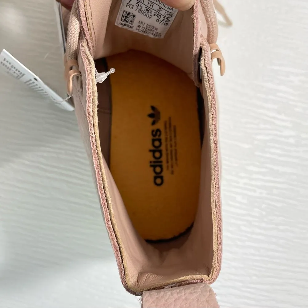 NWT Adidas Super Star Pink Boots Women’s‎ Size 7 High Top Leather B37816 Shoes - Image 7