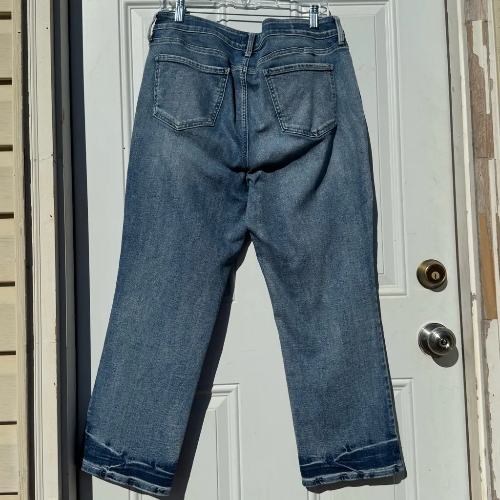 NYDJ Marilyn Straight Lift X Tuck Technology Blue Women's Jeans Size 12 - Image 2