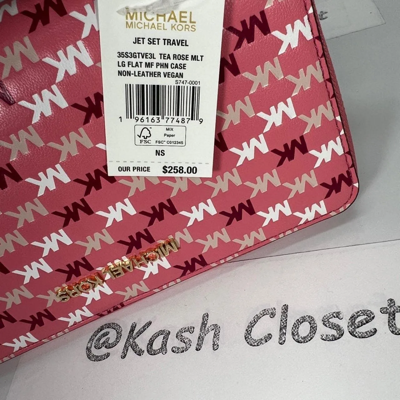 Michael Kors Tea Rose Multi Wristlet Phone Case Wallet - Image 7