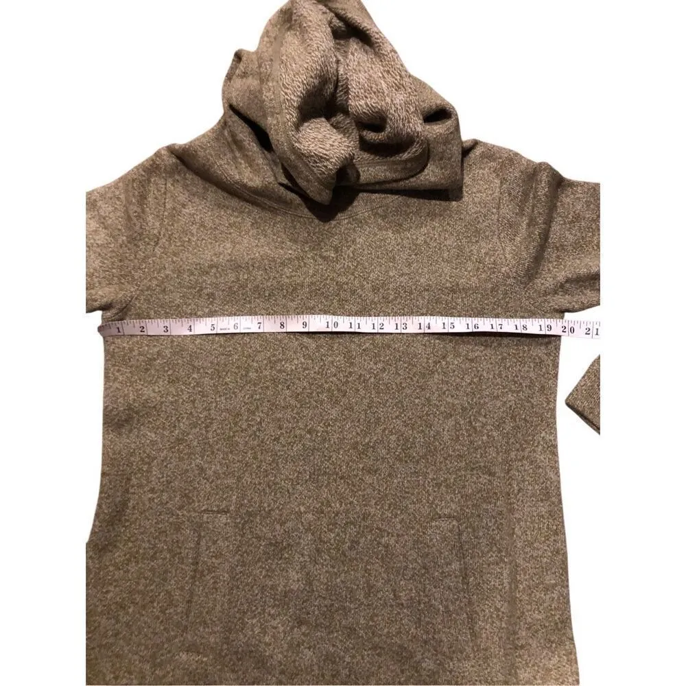 J.Crew Green with White knit Cowl Neck Long Sleeve Wool Blend Sweater Size Mediu Size M - Image 7