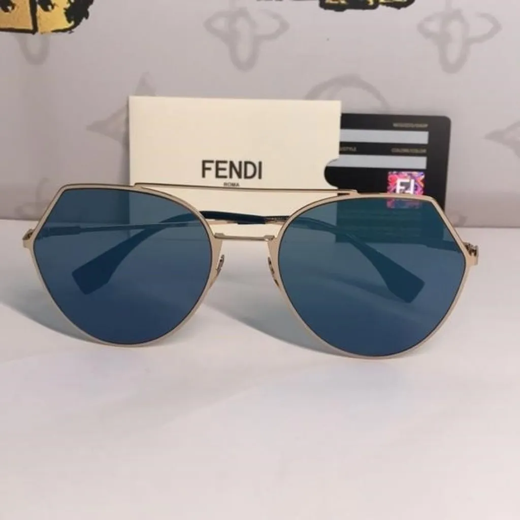 Fendi FF0194/S 0002A Blue Square Sunglasses – Women’s Luxury Eyewear - Image 5