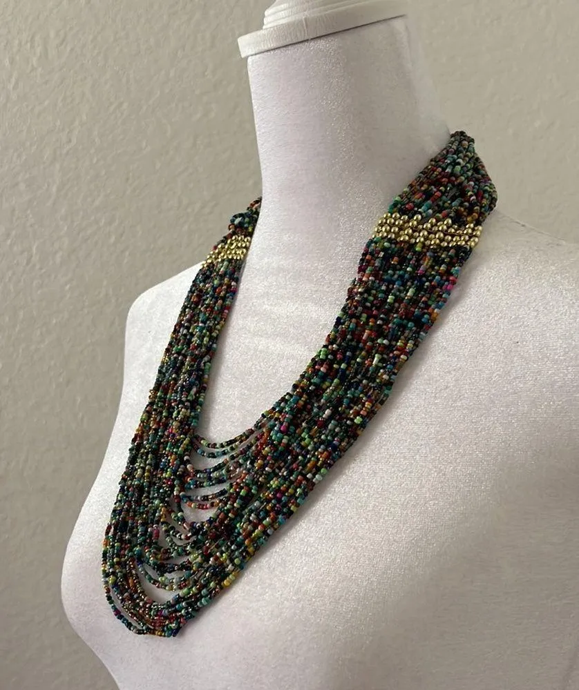 Multicolor Stand bead necklace - Image 3