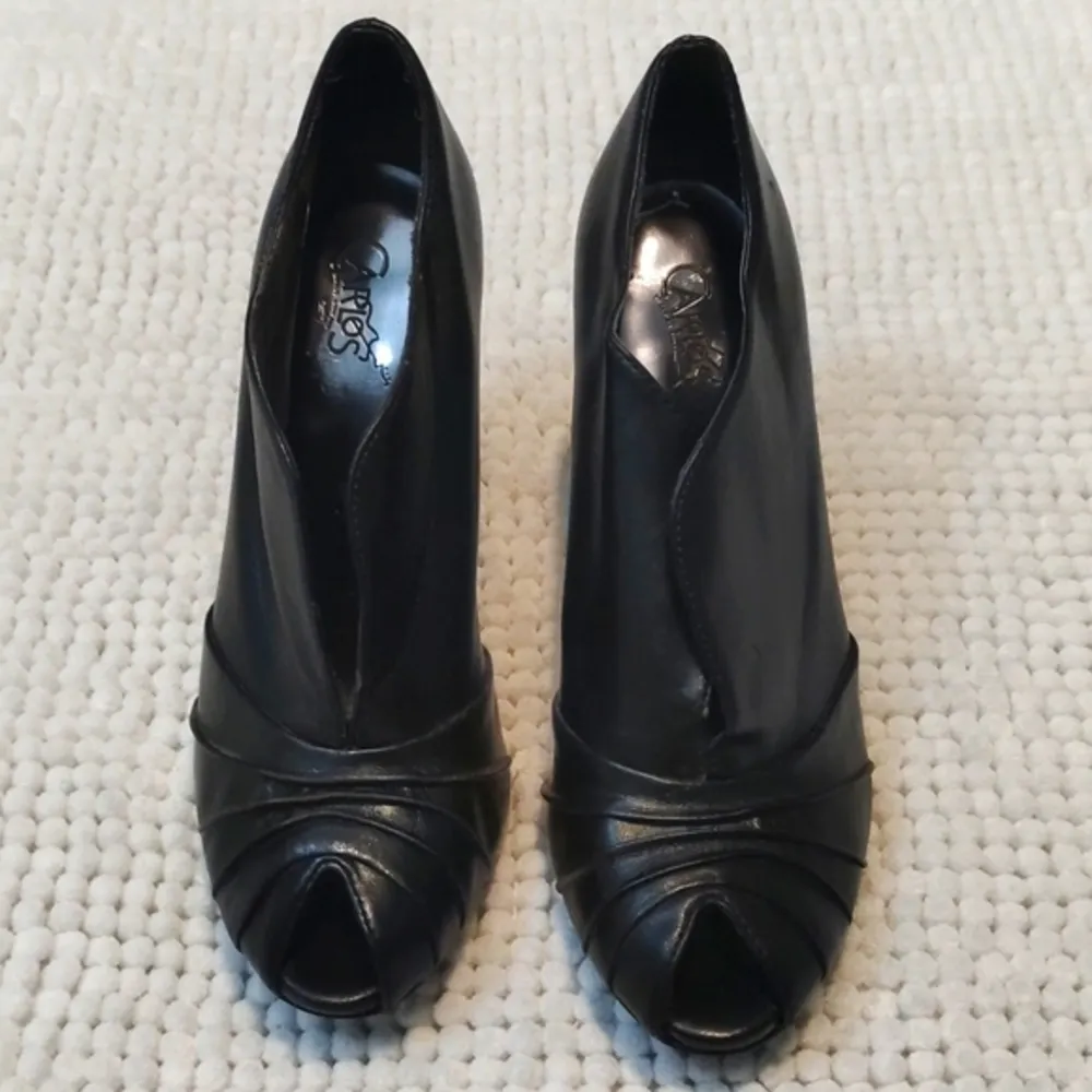 Carlos Santana Black Heels Size 7.5 GUC #3125 - Image 3