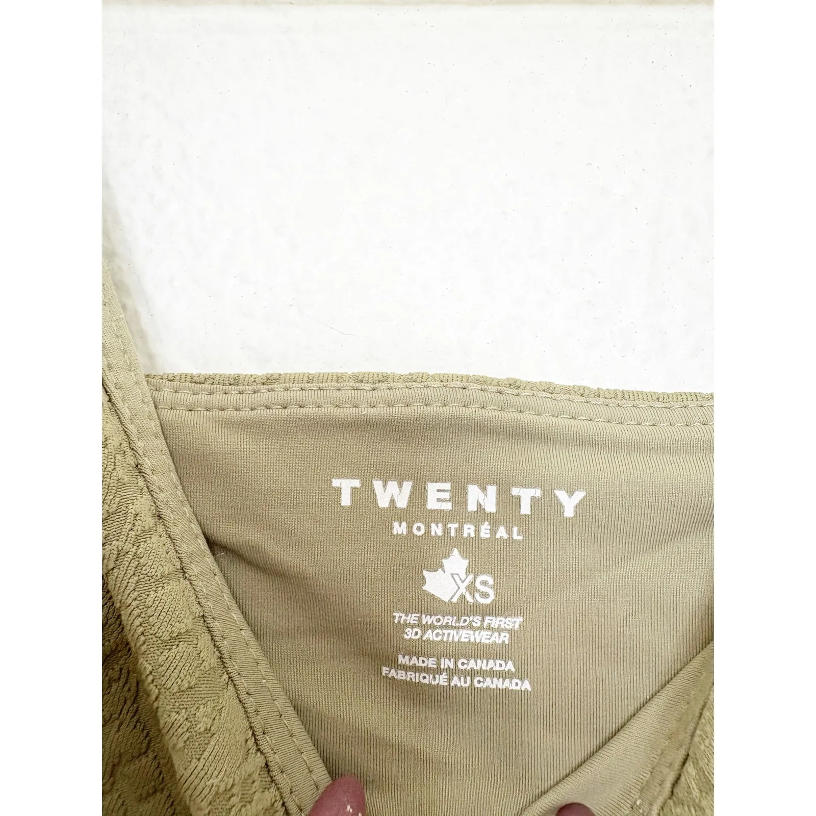 Revolve Twenty Montreal Caiman 3D Crocodile Jumpsuit Size XS Olive Green Cream - Image 5