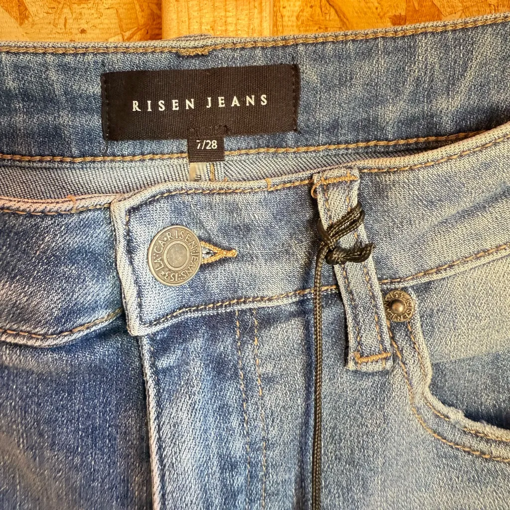 Risen Wide Leg Jeans Blue Size 27 - Image 2