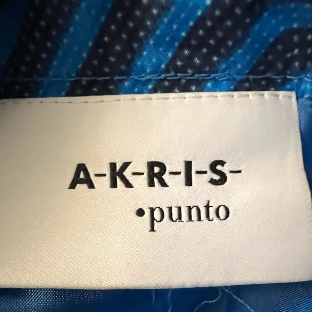 Akris Punto Fun Geometric Print  A Line Mini Pleated Cotton Skirt Women's Size 6 - Image 11