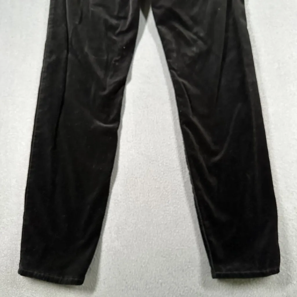 Well Worn Pants Womens 4 Black Velvet Skinny‎ Stretch Mid Rise Casual Classic - Image 10